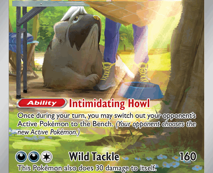Mabosstiff Pokemon Kaart