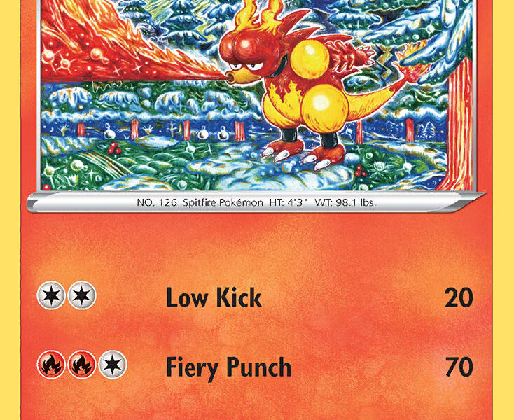 Magmar Pokemon Kaart