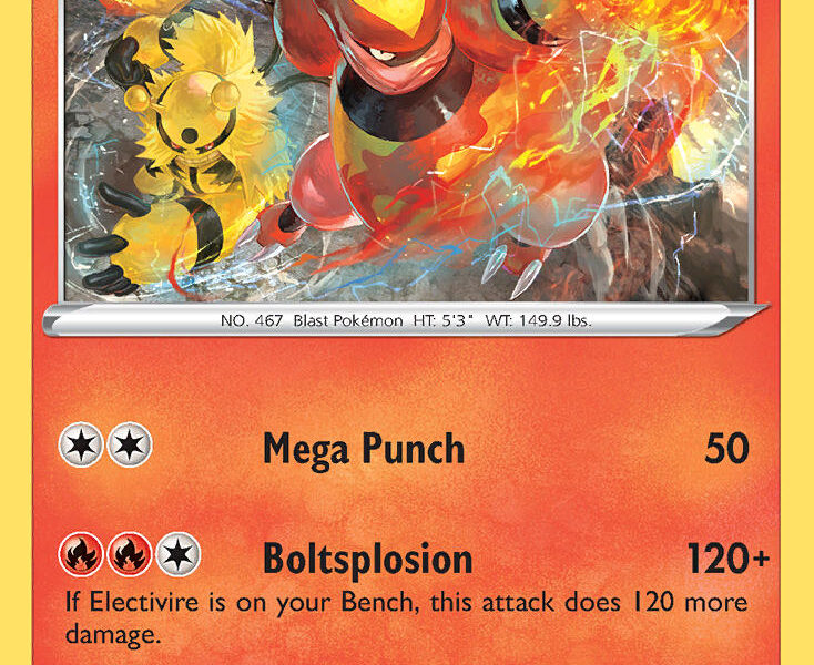 Magmortar Pokemon Kaart