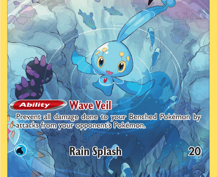 Manaphy Pokemon Kaart