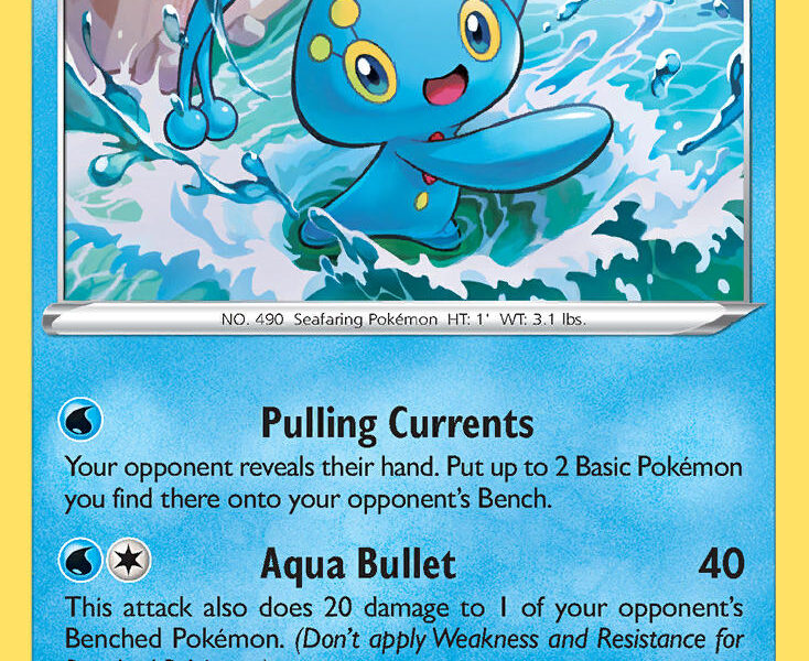 Manaphy Pokemon Kaart