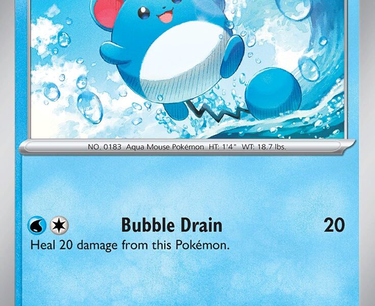 Marill Pokemon Kaart