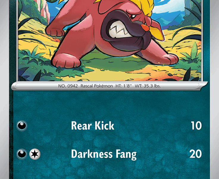 Maschiff Pokemon Kaart