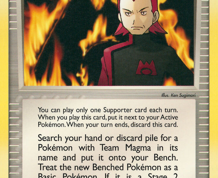 Maxie Pokemon Kaart
