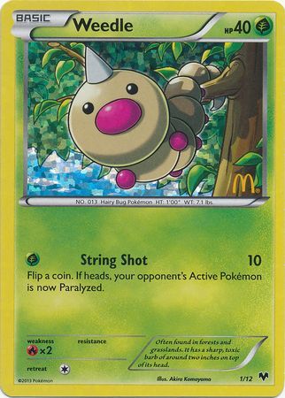 Weedle Pokemon Kaart