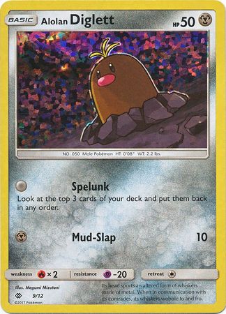 Alolan Diglett Pokemon Kaart