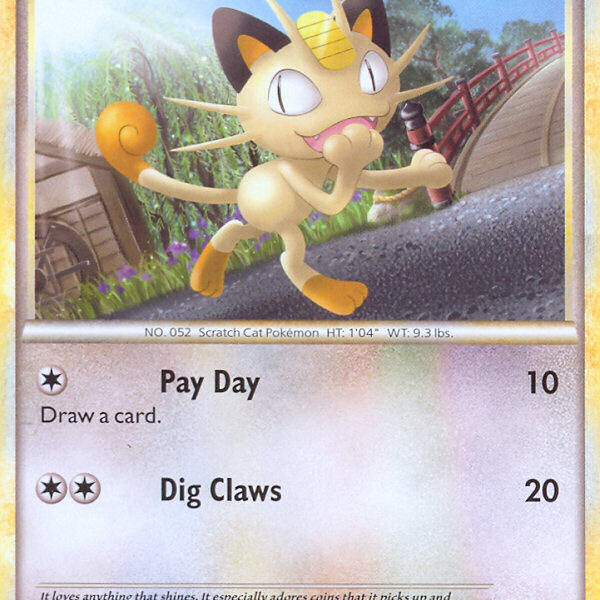 Meowth Pokemon Kaart