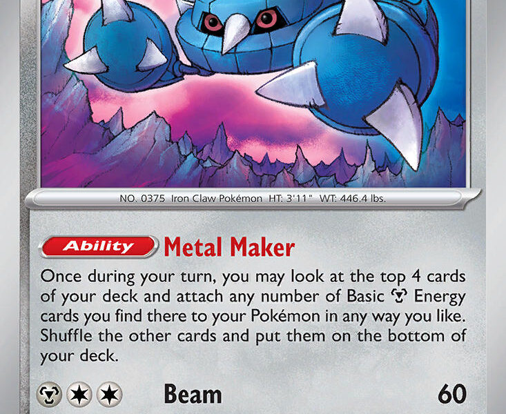 Metang Pokemon Kaart
