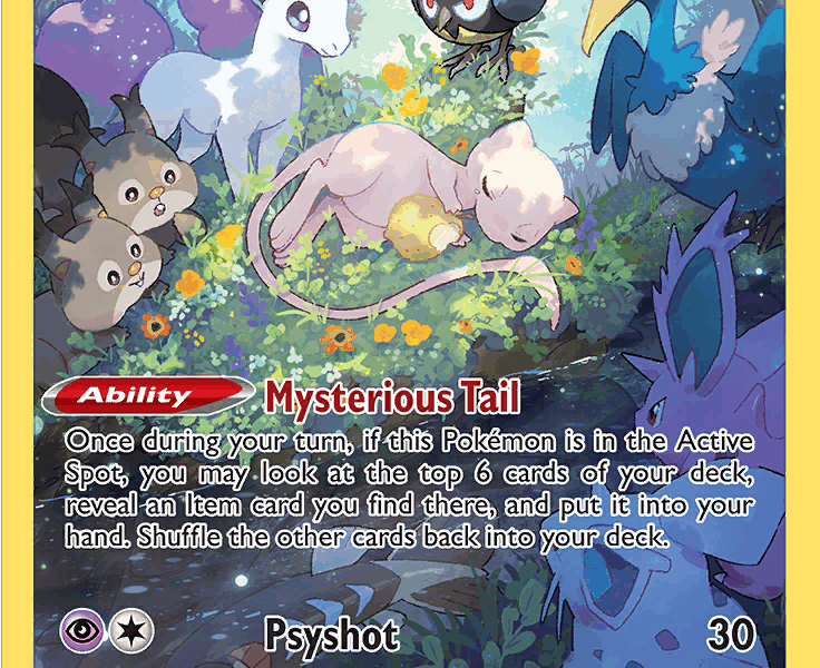 Mew Pokemon Kaart