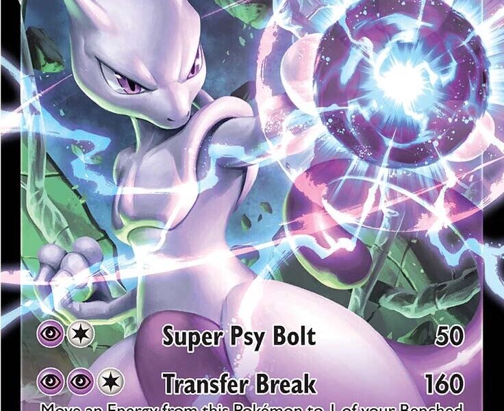 Mewtwo V Pokemon Kaart