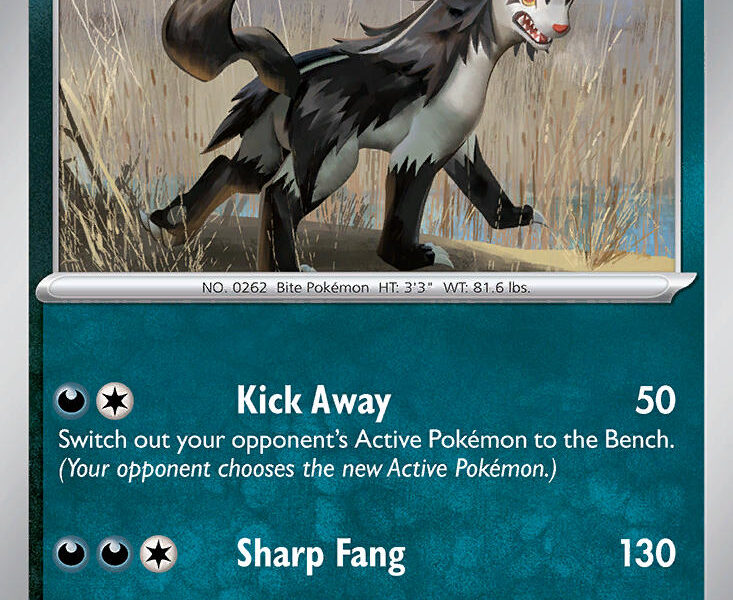 Mightyena Pokemon Kaart