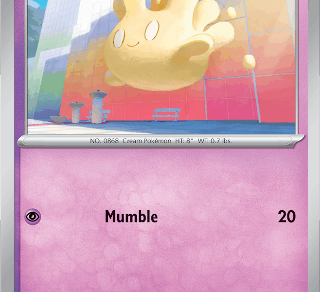 Milcery Pokemon Kaart