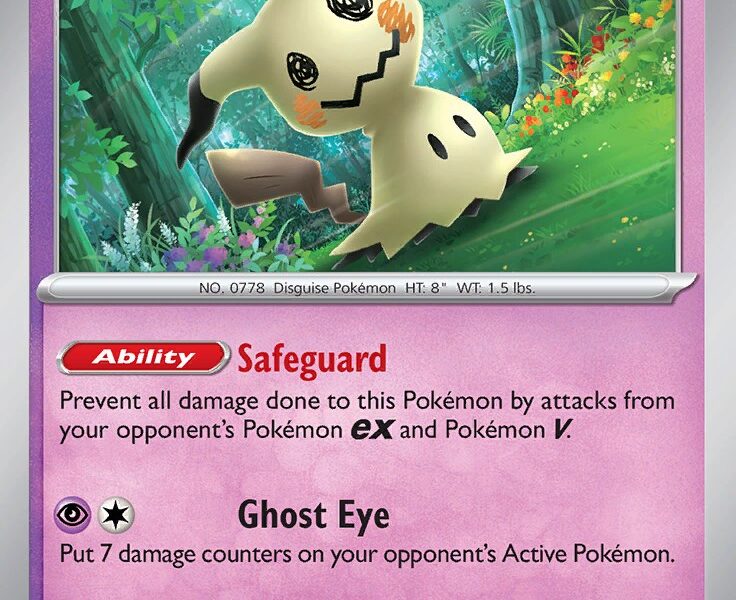 Mimikyu Pokemon Kaart