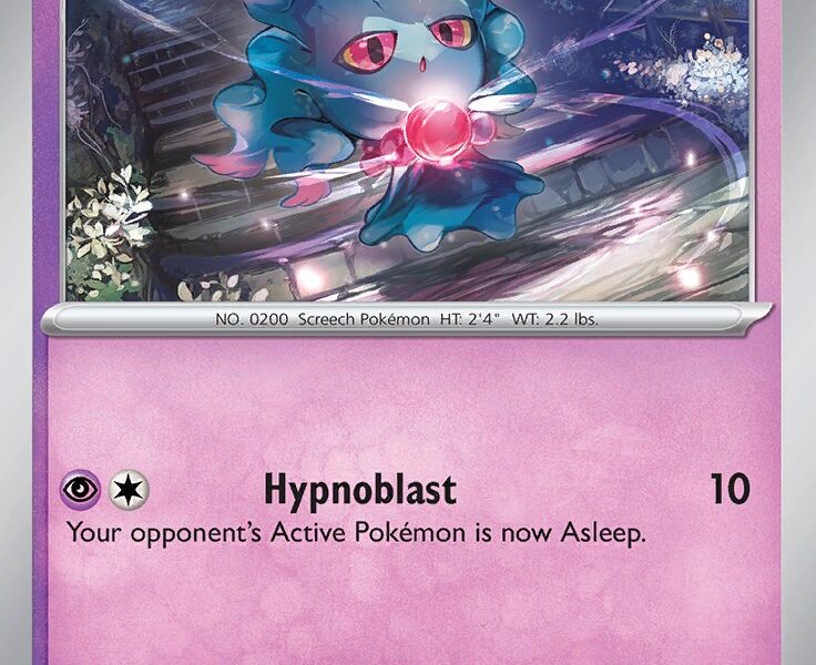 Misdreavus Pokemon Kaart