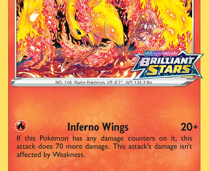 Moltres Pokemon Kaart