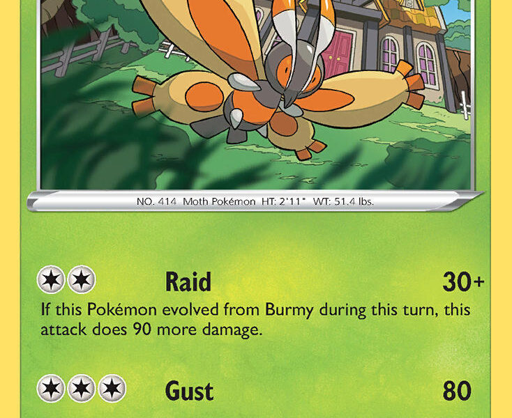 Mothim Pokemon Kaart