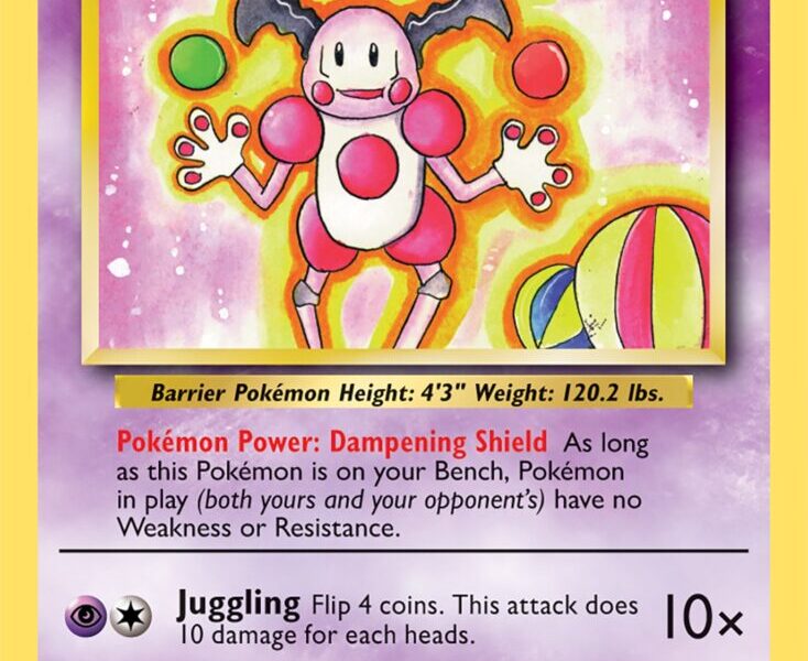 Mr. Mime Pokemon Kaart
