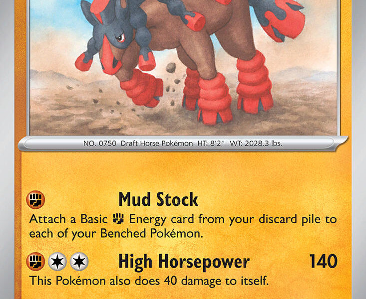 Mudsdale Pokemon Kaart