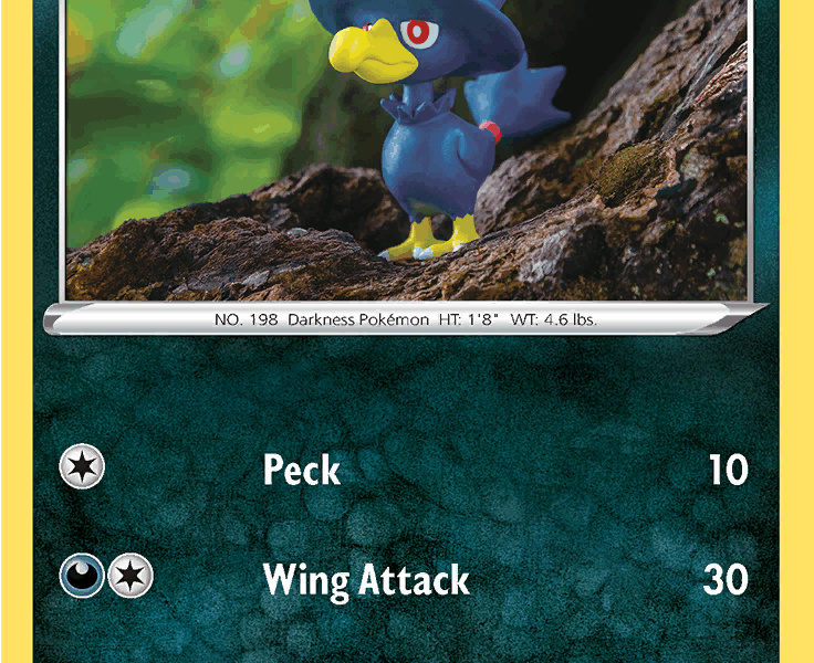 Murkrow Pokemon Kaart