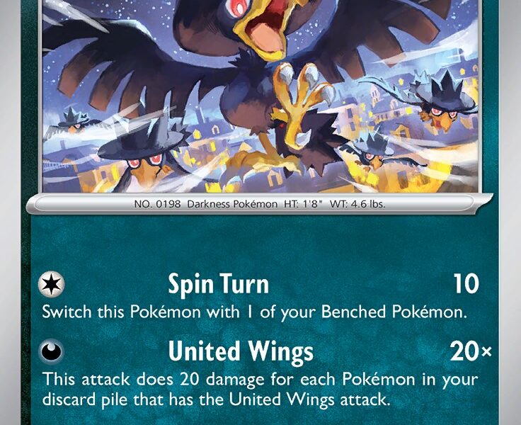 Murkrow Pokemon Kaart