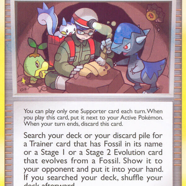 Fossil Excavator Pokemon Kaart