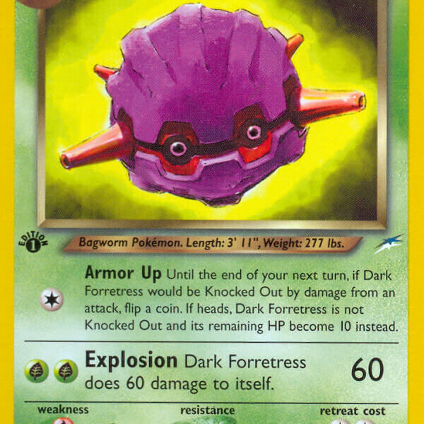 Dark Forretress Pokemon Kaart