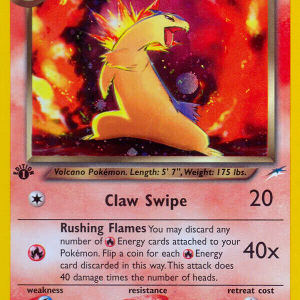 Dark Typhlosion Pokemon Kaart