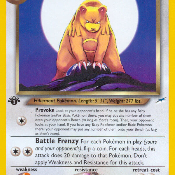 Dark Ursaring Pokemon Kaart