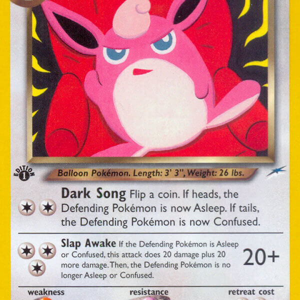 Dark Wigglytuff Pokemon Kaart