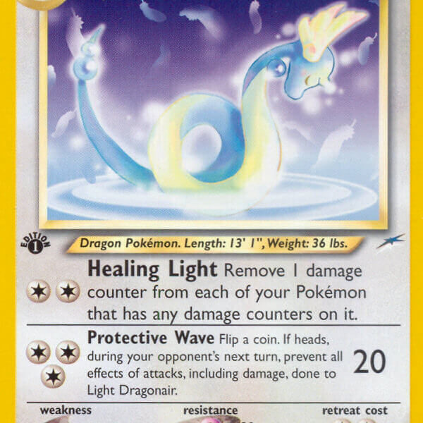 Light Dragonair Pokemon Kaart