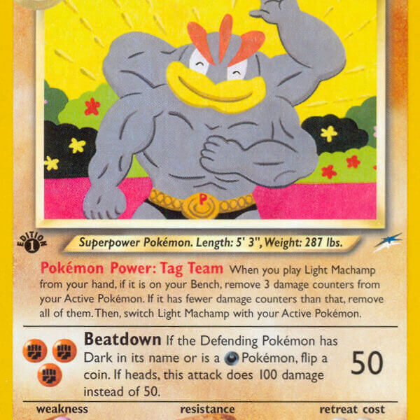 Light Machamp Pokemon Kaart