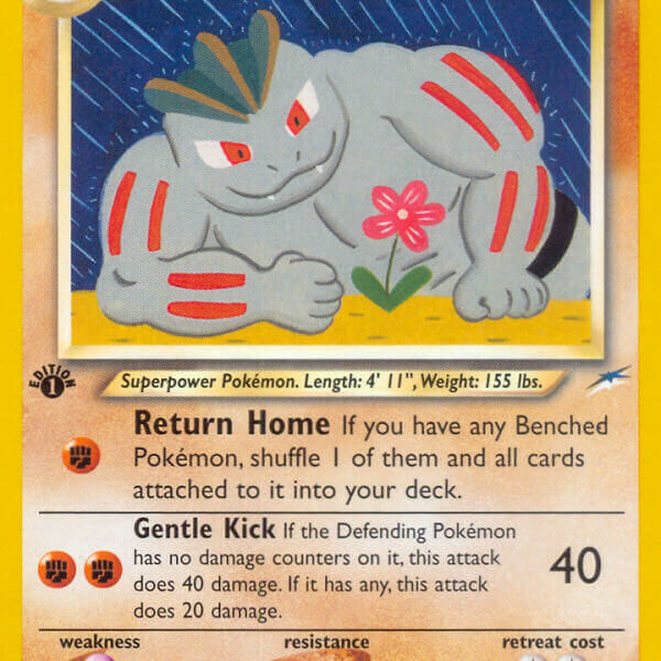 Light Machoke Pokemon Kaart