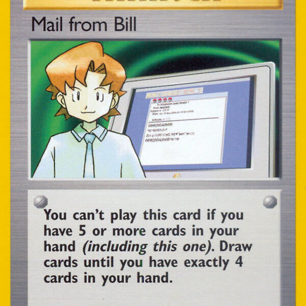 Mail from Bill Pokemon Kaart