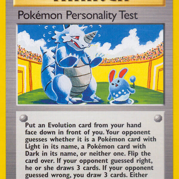 Pokémon Personality Test Pokemon Kaart
