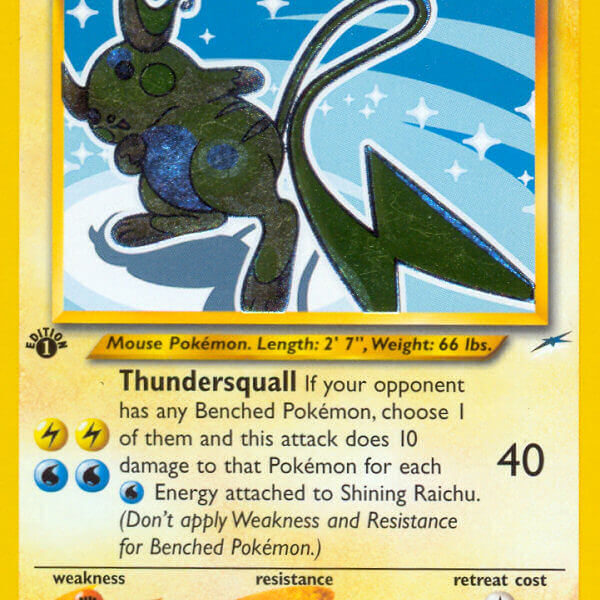 Shining Raichu Pokemon Kaart