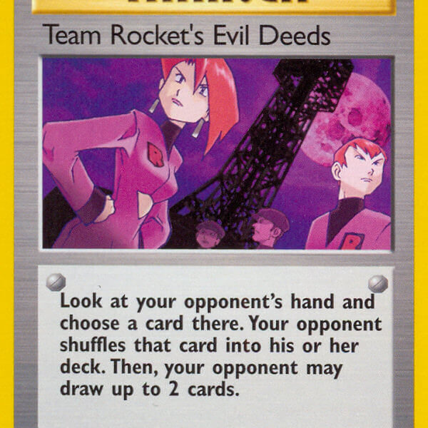 Team Rocket’s Evil Deeds Pokemon Kaart
