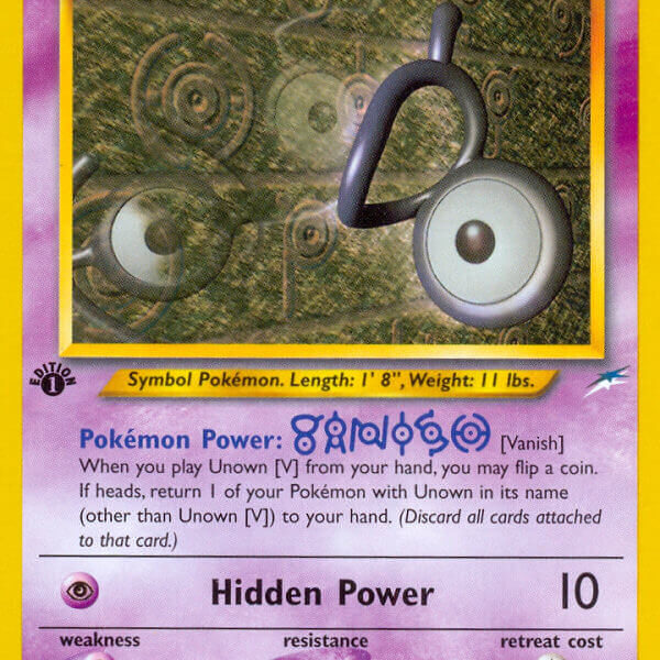 Unown [V] Pokemon Kaart