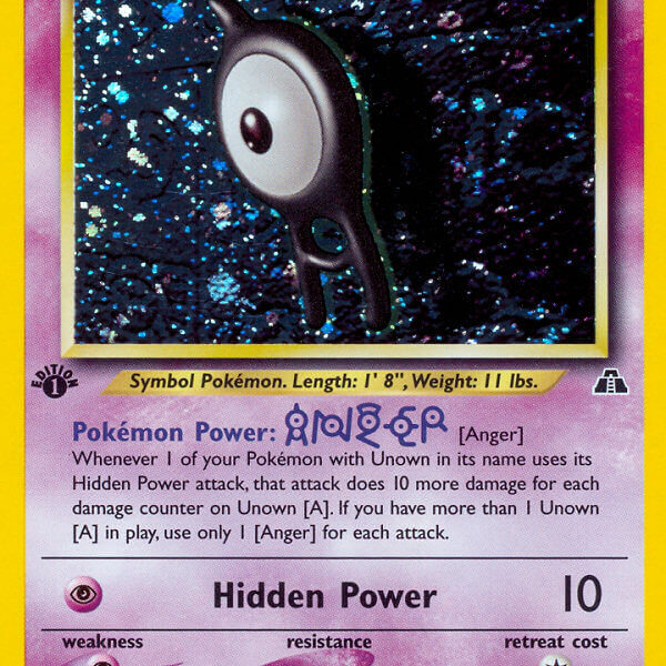 Unown [A] Pokemon Kaart