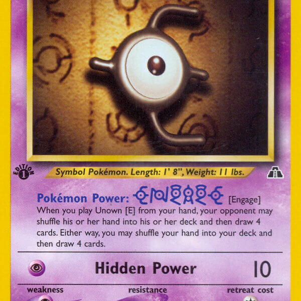 Unown [E] Pokemon Kaart
