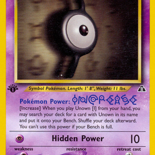 Unown [I] Pokemon Kaart