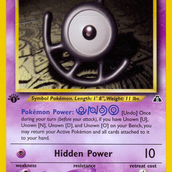 Unown [U] Pokemon Kaart