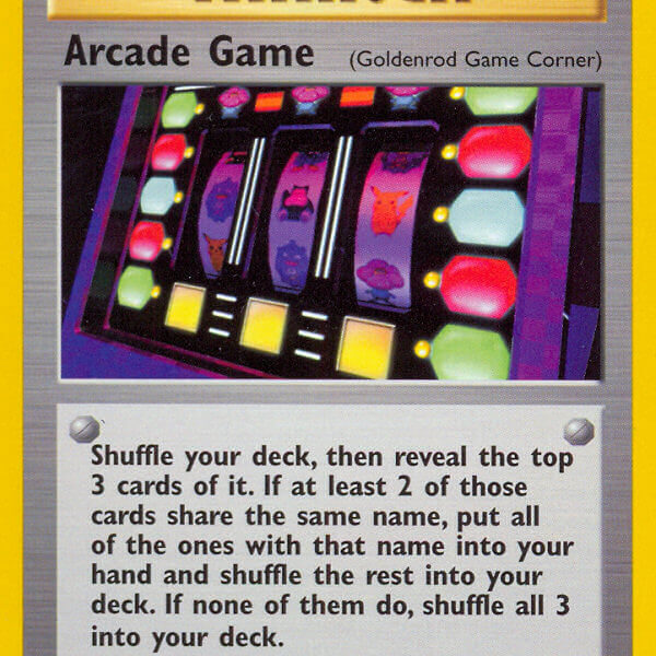 Arcade Game Pokemon Kaart