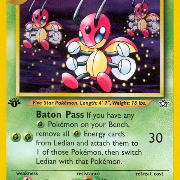 Ledian Pokemon Kaart