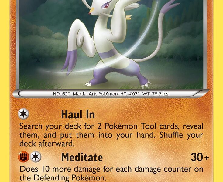 Mienshao Pokemon Kaart