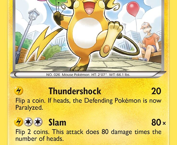 Raichu Pokemon Kaart