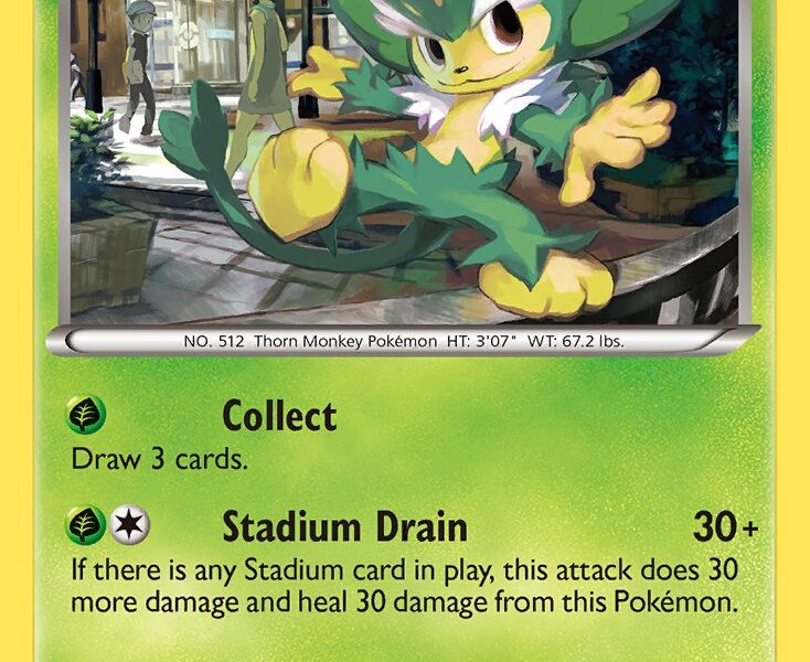 Simisage Pokemon Kaart