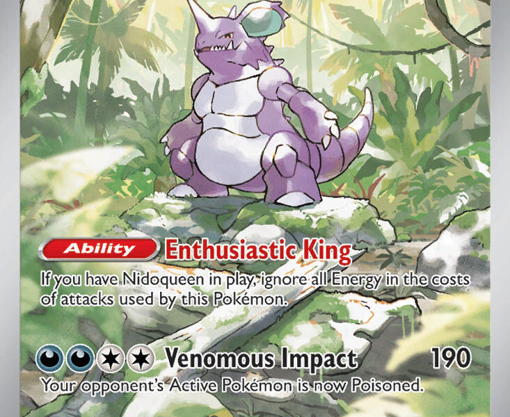 Nidoking Pokemon Kaart