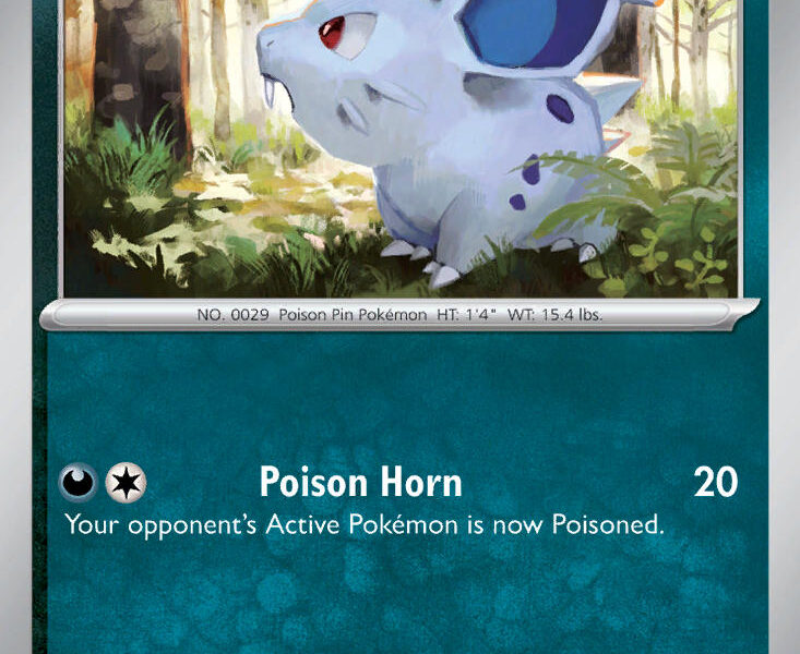 NidoranFemale Pokemon Kaart
