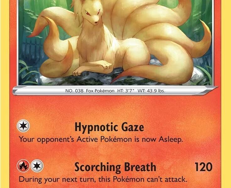 Ninetales Pokemon Kaart