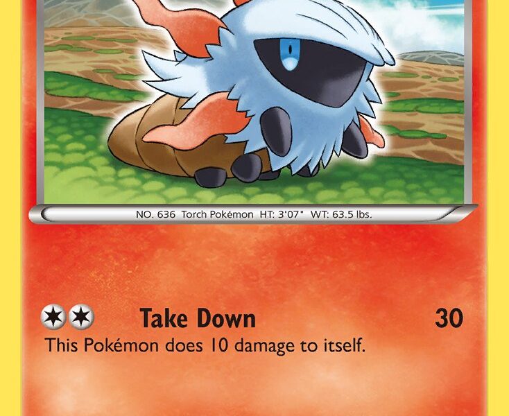 Larvesta Pokemon Kaart